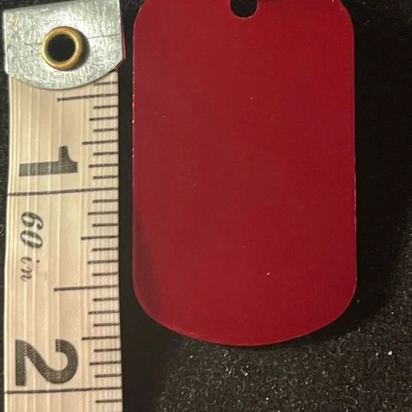 Necklace Charm Dog Tag (“P”) - Picture 3 of 4